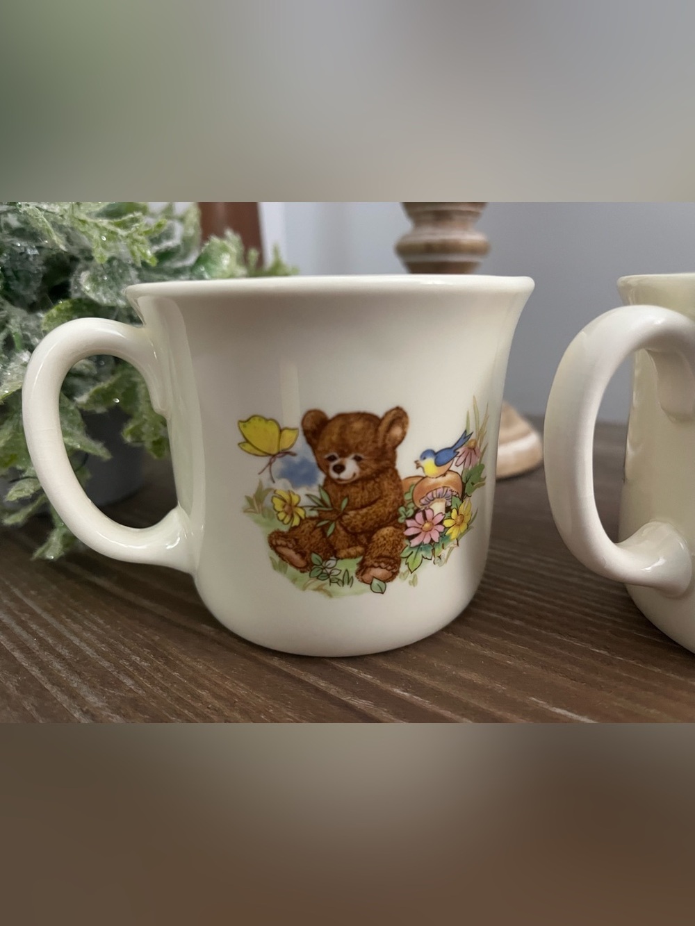 Set of 2~Vintage Royal Kent Teddy Bear Children’s Cup Bone China England - Picture 7 of 12